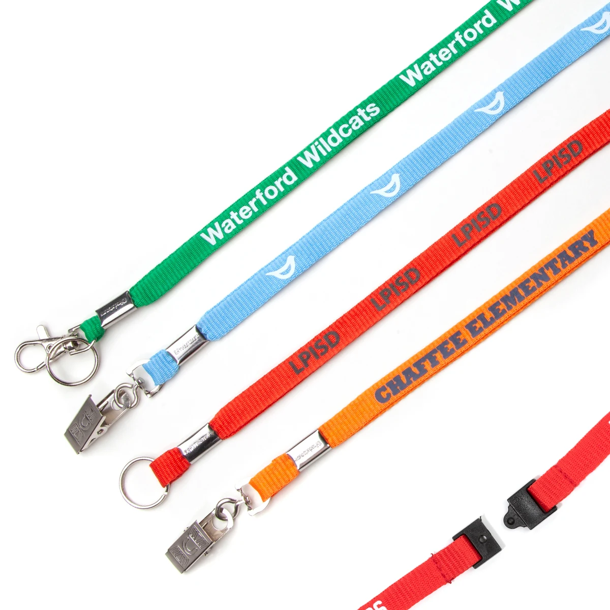3/8" Flat Polyester Youth Lanyard with Breakaway 1
