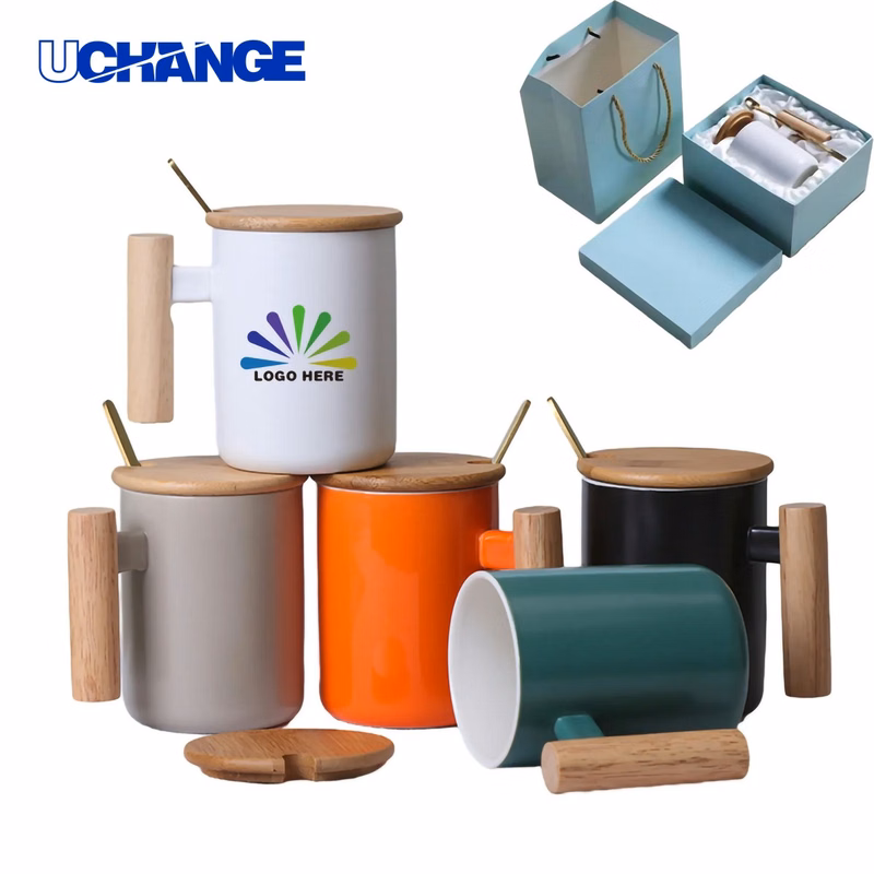 Ceramic Mug with Bamboo Lid