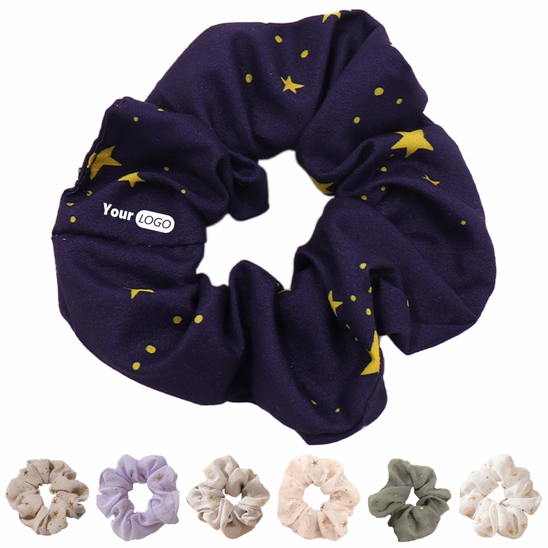 Polyester Gentle Decoration Hair Scrunchie