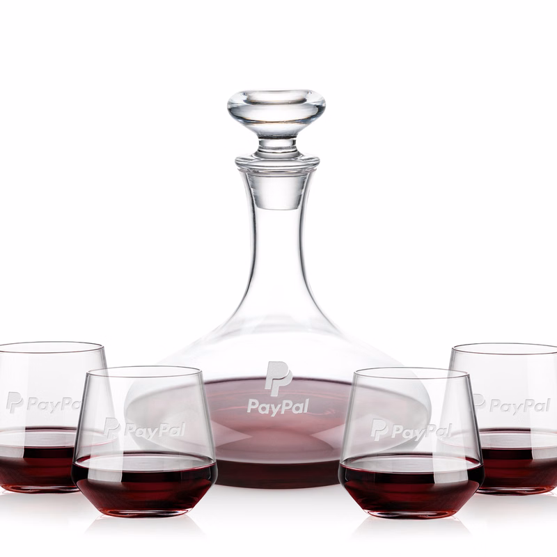 Elliston Decanter & Tucson Stemless Wine Set