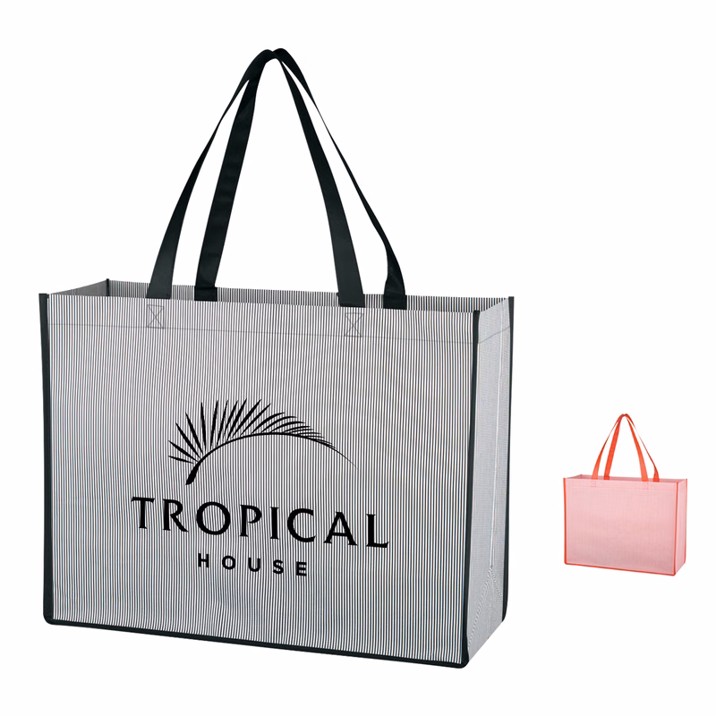Matte Laminated Non-Woven Bahama Tote Bag