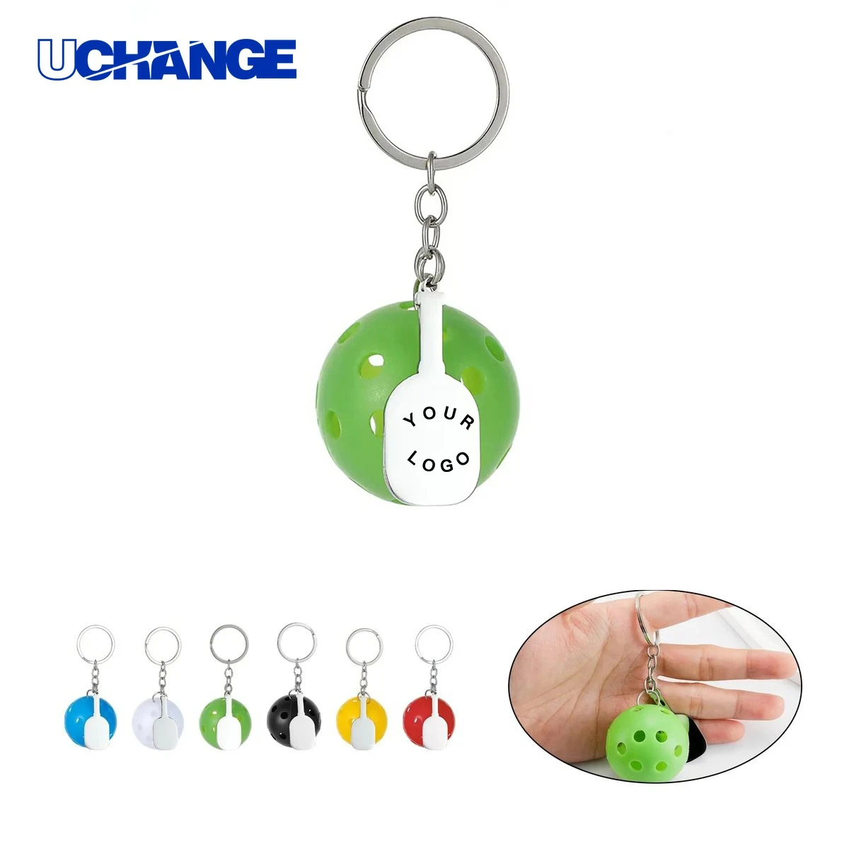 Pickleball Keychain Charm Compact for Bags and Backpacks 1