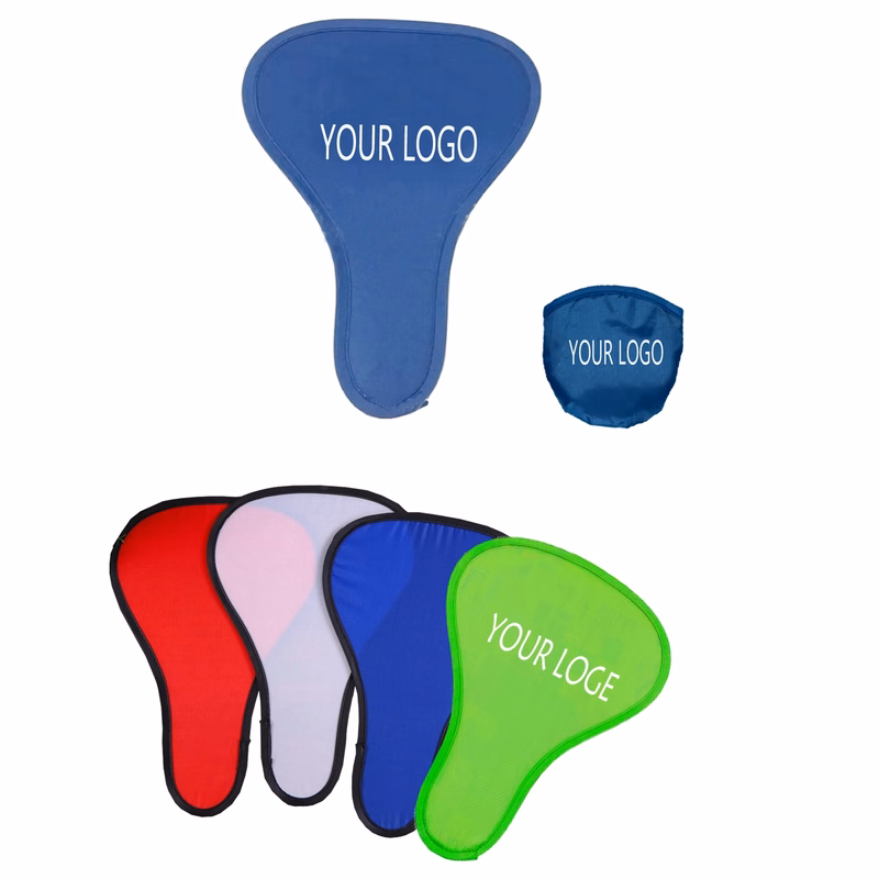 Custom T Shape Foldable Fan With Pouch  MOQ 100PCS