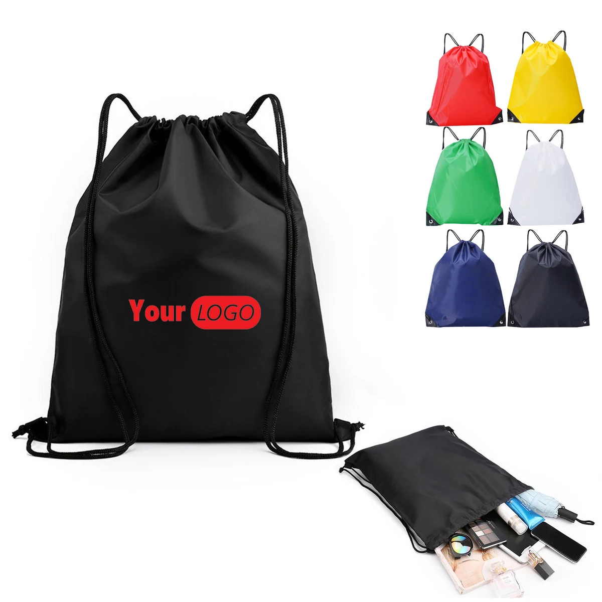 Drawstring Backpack 210D Polyester 1