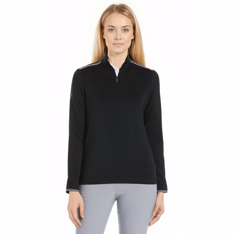 Long Sleeve Opti-Shield 1/4-Zip Mock Pullover