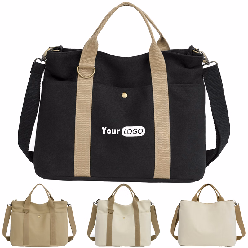 Canvas Large Capacity Simple And Stylish Travel Bag