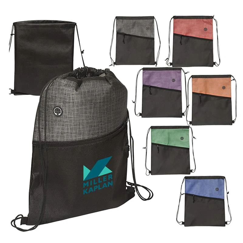 Two-Toned Drawstring Knapsack 1
