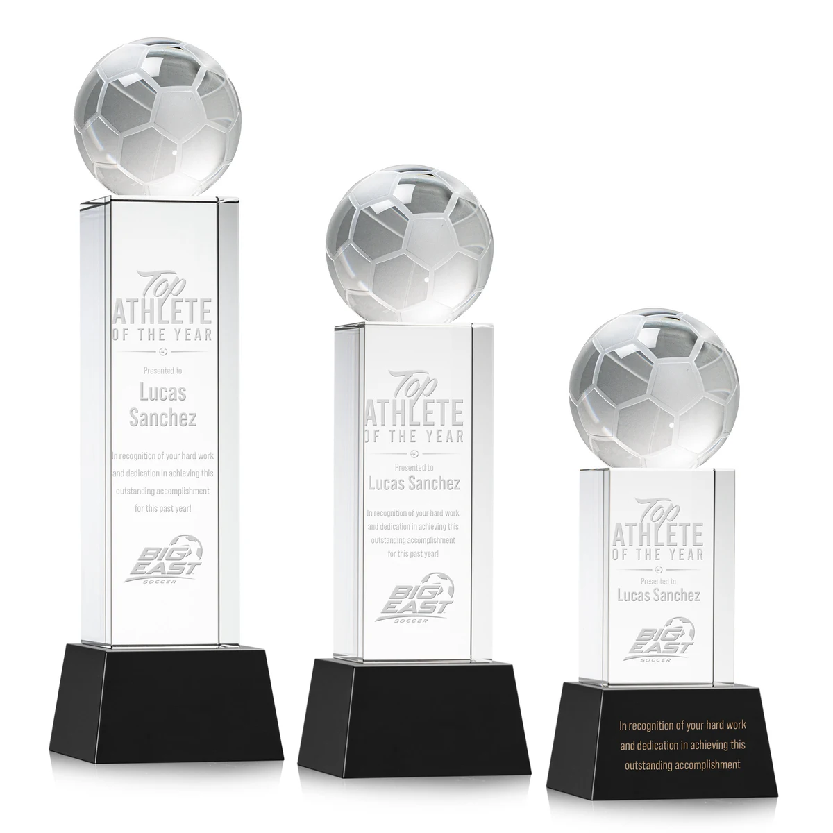 Soccer Ball Award on Belcroft Base - Black 1