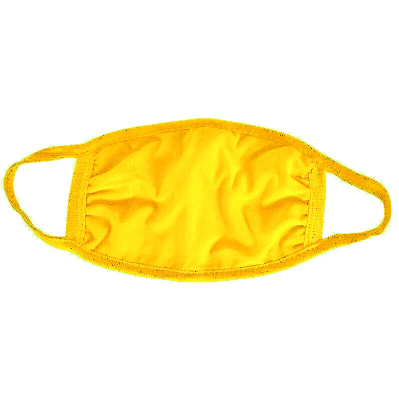 Gold Cotton Face Mask 1