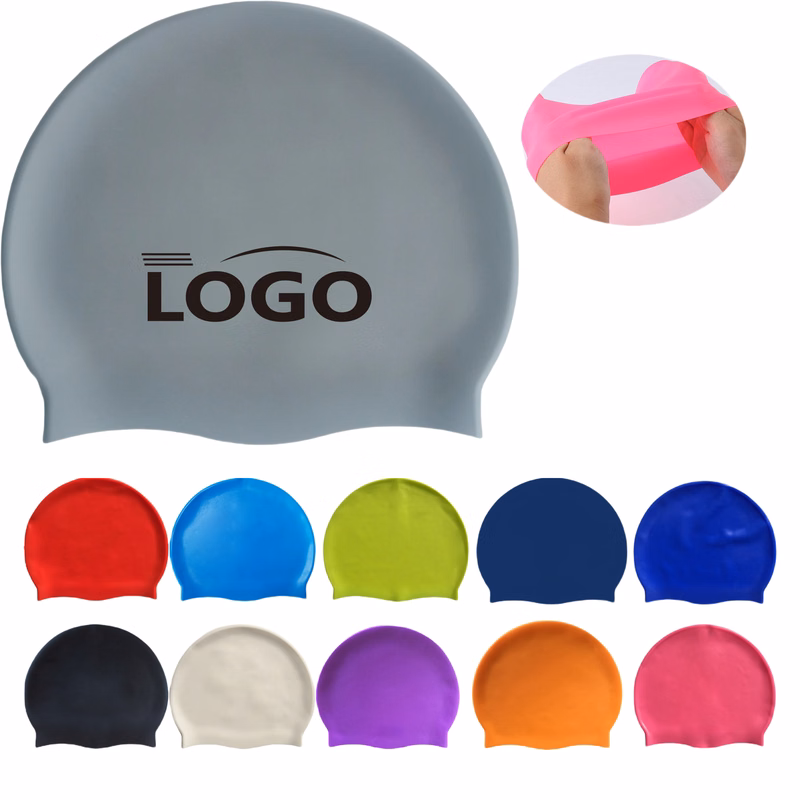 Portable Silicone Swimming Cap MOQ50