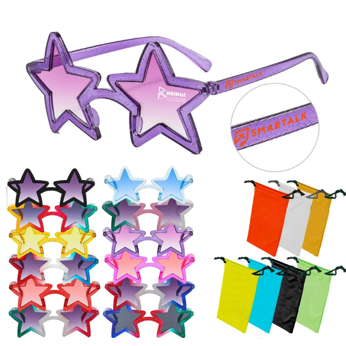 Custom High Quality Unique Kids Stars Sunglasses 1