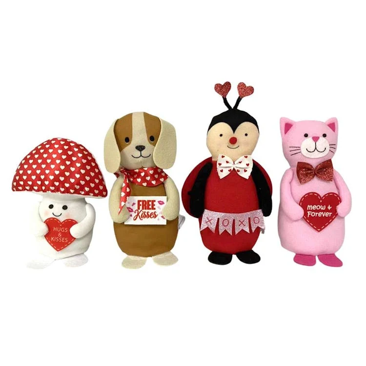 Valentine Tabletop Fabric Characters - Assorted 1