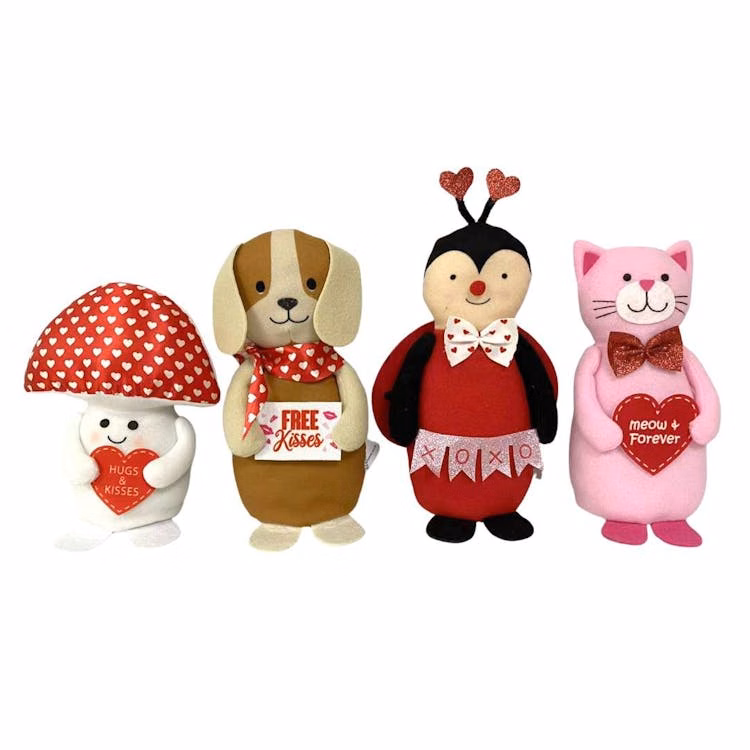 Valentine Tabletop Fabric Characters - Assorted