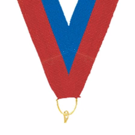 0.875" x 30" Red Blue Blue Gold Snap Clip Stock