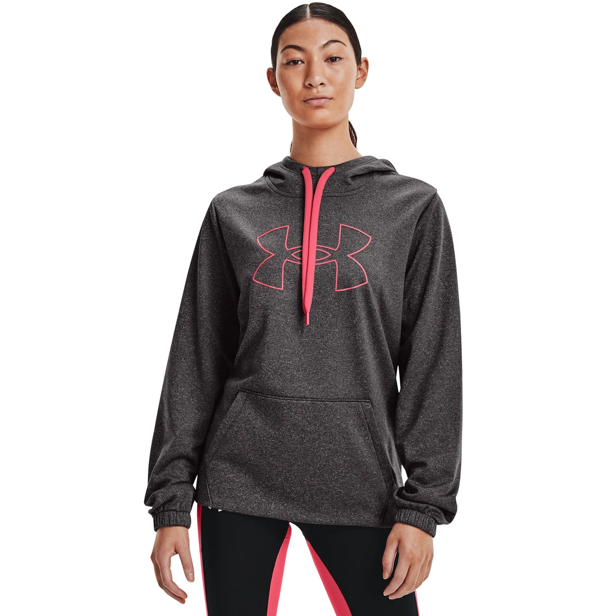 Women's Armour Fleece Silicone Outline Big Logo Hoodie 1