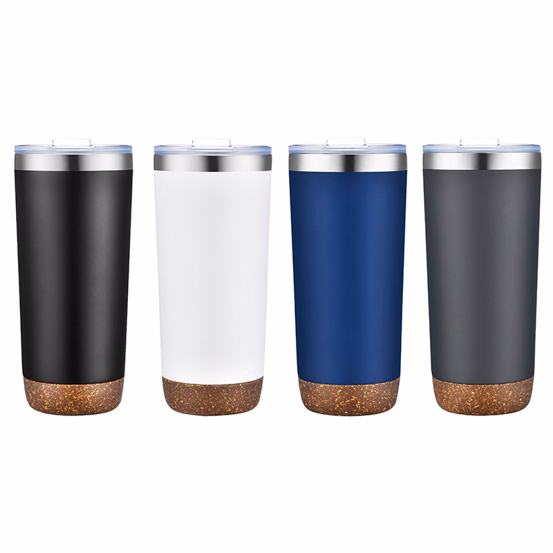 22oz. Vacuum Tumbler with Cork Bottom