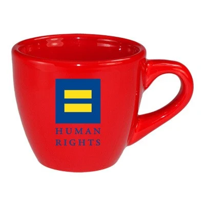 3.5 oz custom restaurant espresso cup - Crimson Red 1
