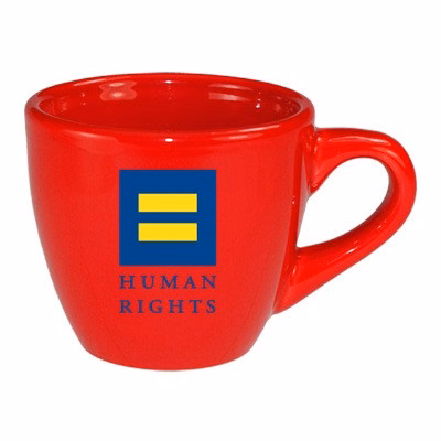 3.5 oz custom restaurant espresso cup - Crimson Red