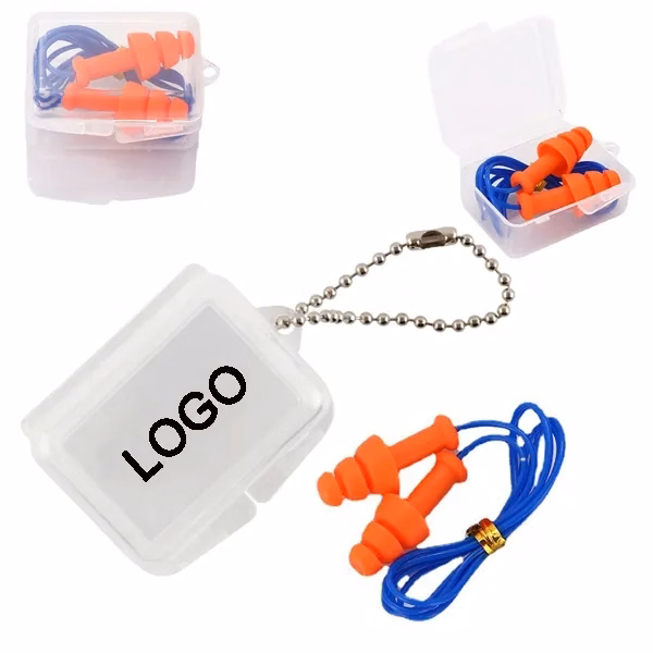 Reusable Noise Reduction Ear Plugs in Case