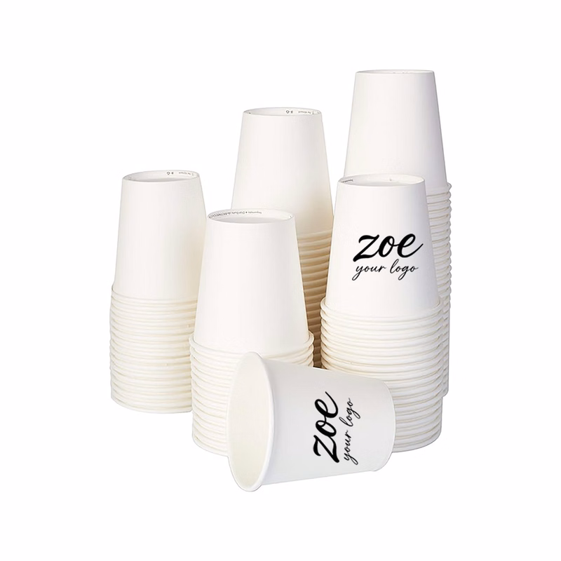 8 Oz Thermal Paper Cup White Digital Print