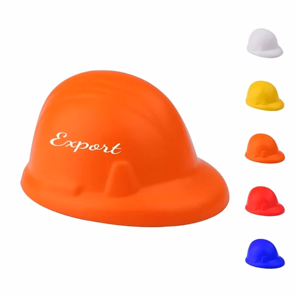 Custom Helmet-Shaped PU Stress Ball 3.35 Inches — Sports Wellness Relief Toy