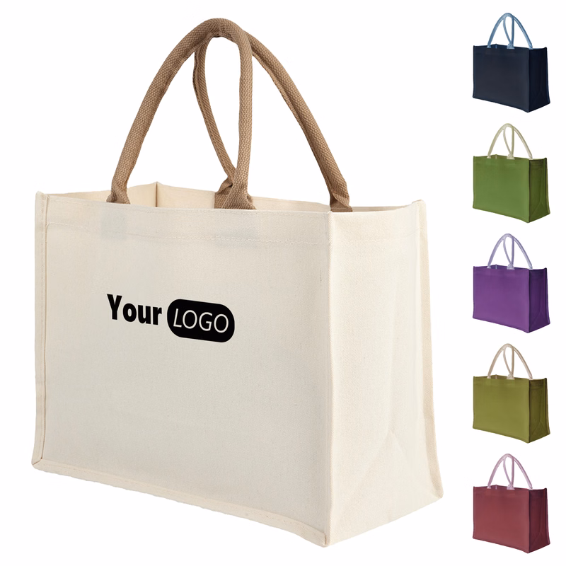 Jute White Pocket Tote ?C Versatile, Stylish, And Practical