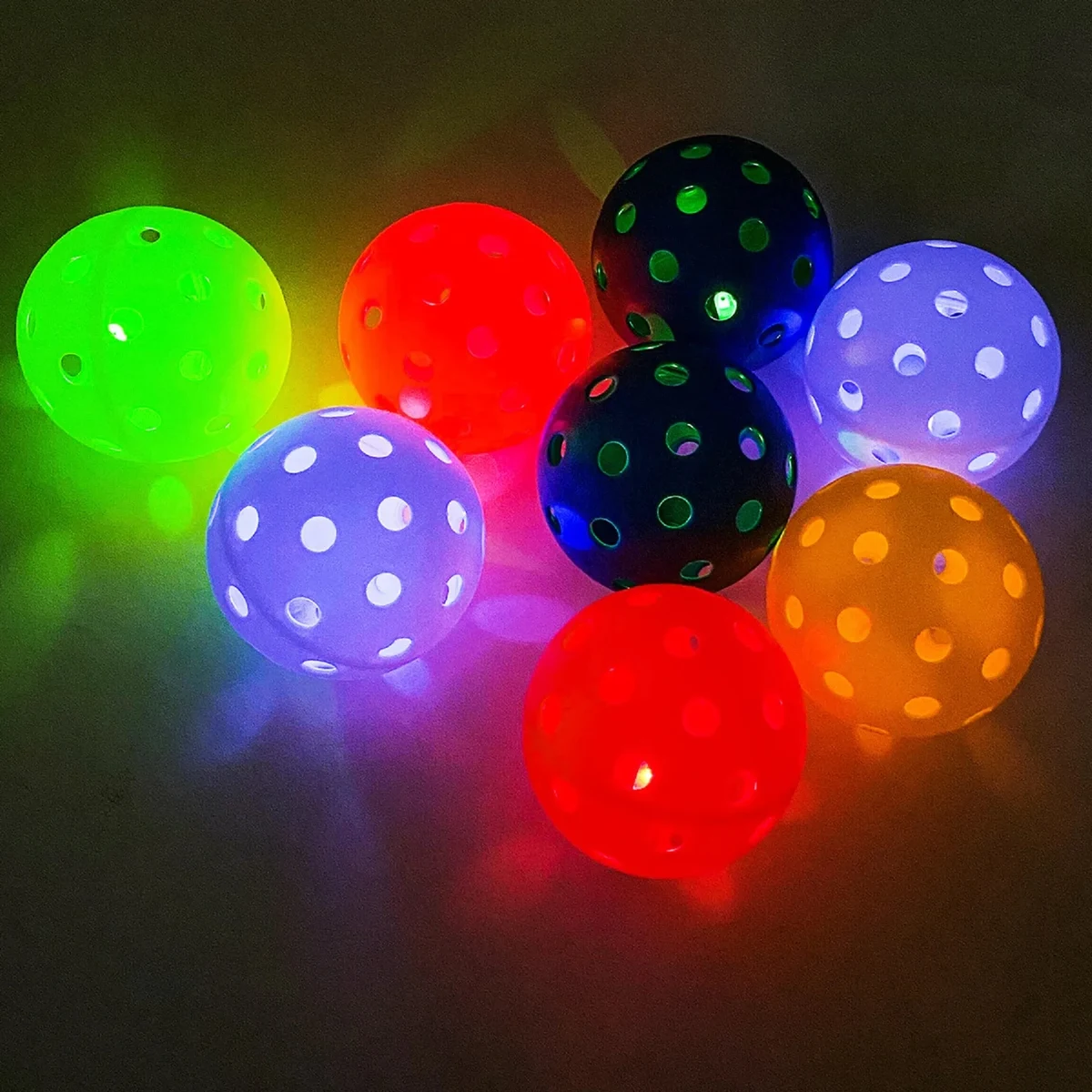 40 Holes Led Light Up Pickle-ball 1
