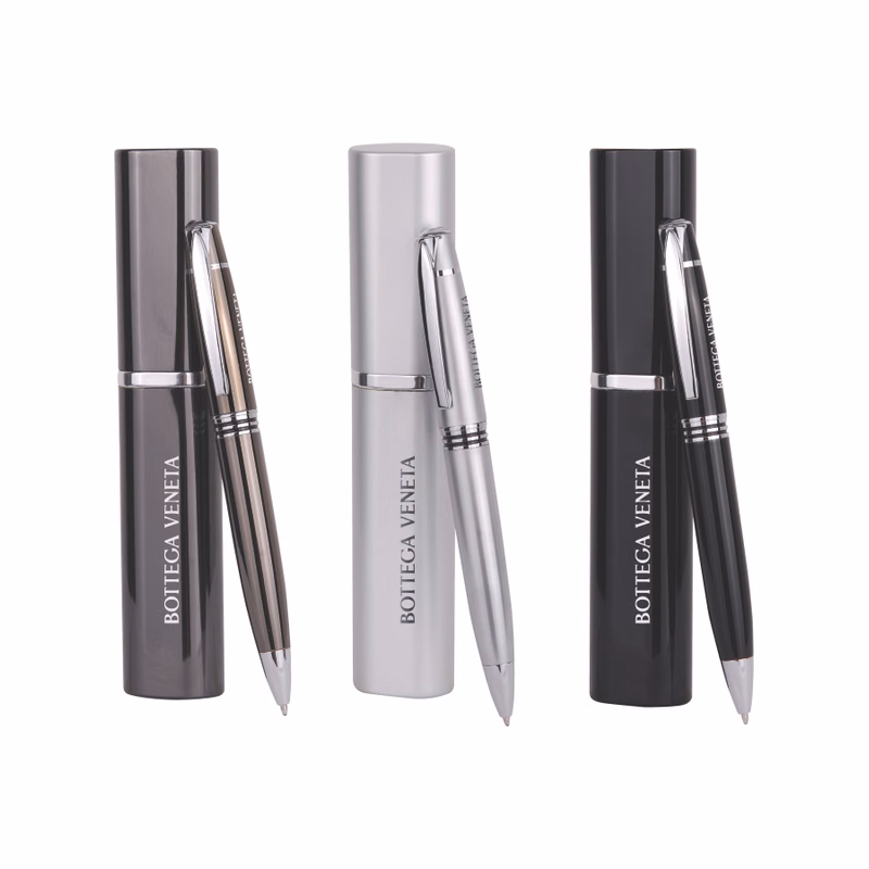 Union Printed - Twist Metal Ballpoint Pen w/ Matching Case Set