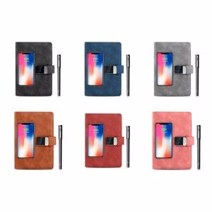 Wireless Charging Password Lock Notebook