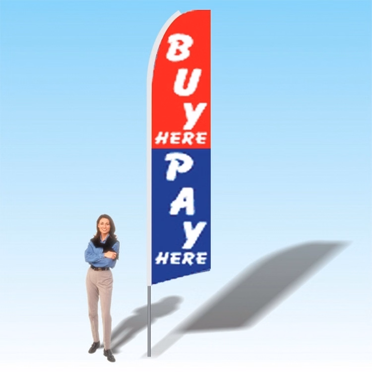 15FT Buy Here Pay Here Advertising Banner Flag