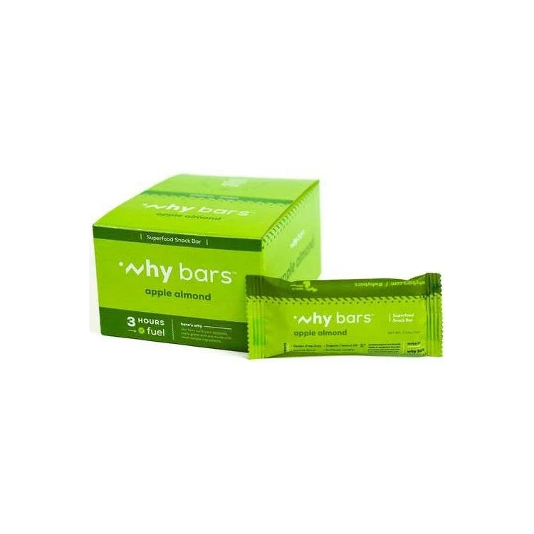 Why Bars Superfood Protein Snack Bars - 24 Pack Apple Almond 1