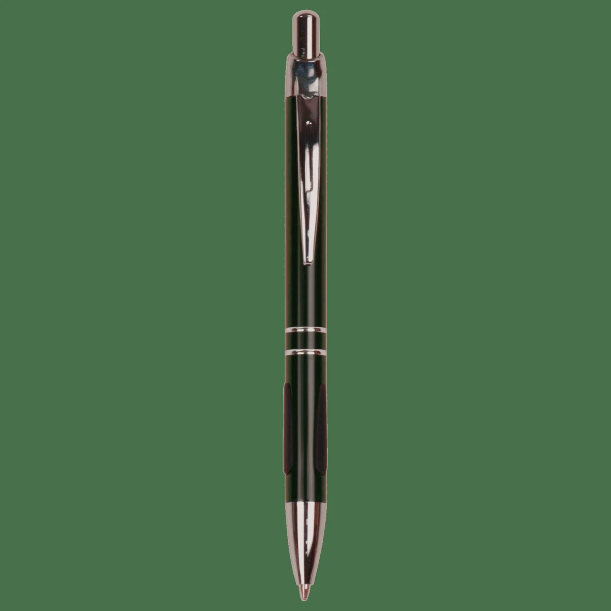 Black with Silver Trim Pen with Gripper 1
