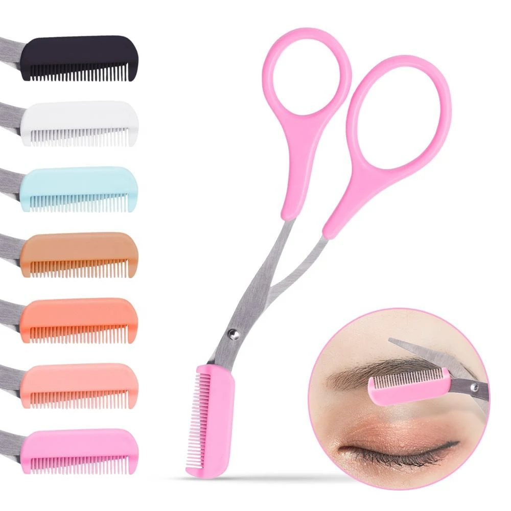 Eyebrow Trimming Scissors with Comb 1