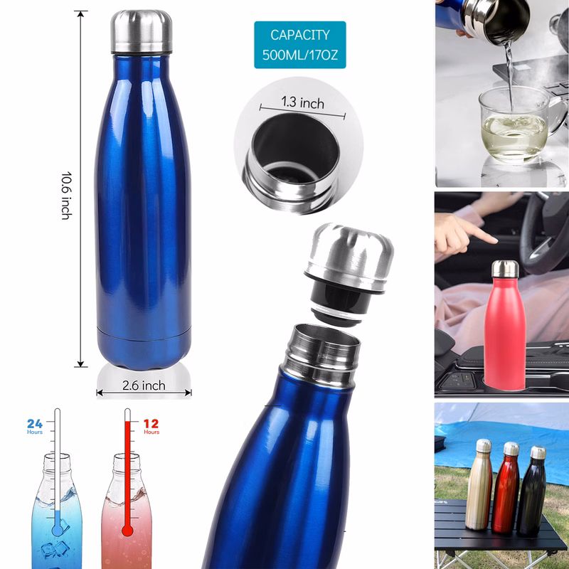 17oz Vacuum Insulated Flask Water Bottle
