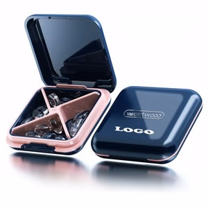 4 Compartments Pill Storage Case
