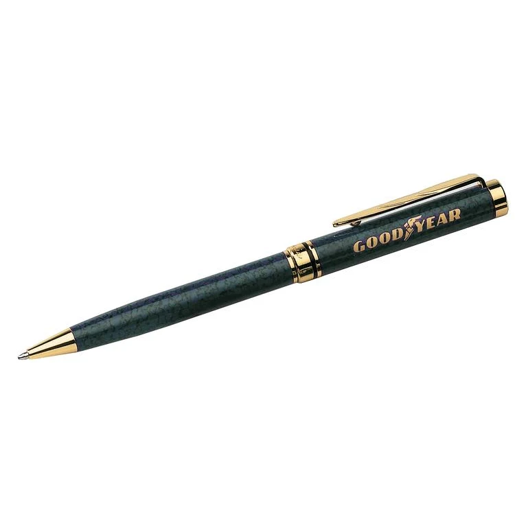 Invencia Ballpoint with 24kt Gold Plated Leaf Clip 1