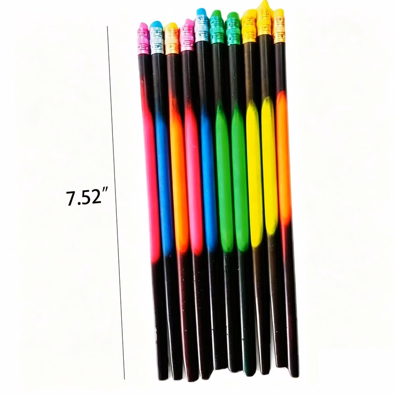 Heat Changing Cartoon Wooden Student Pencils