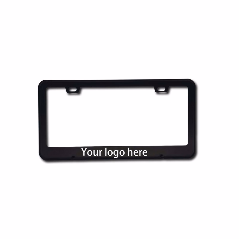 Stainless Steel License Plate Frame Black