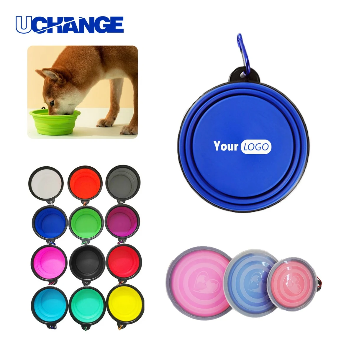 Collapsible Pet Bowl 350ml for Travel and Hiking 1