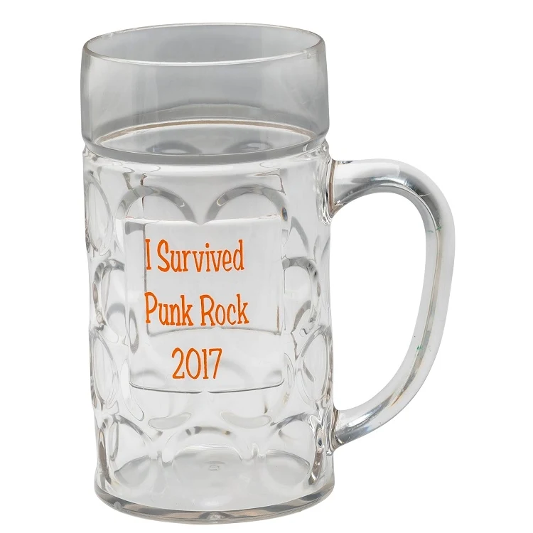 16 oz. Plastic Dimpled German Beer Stein 1