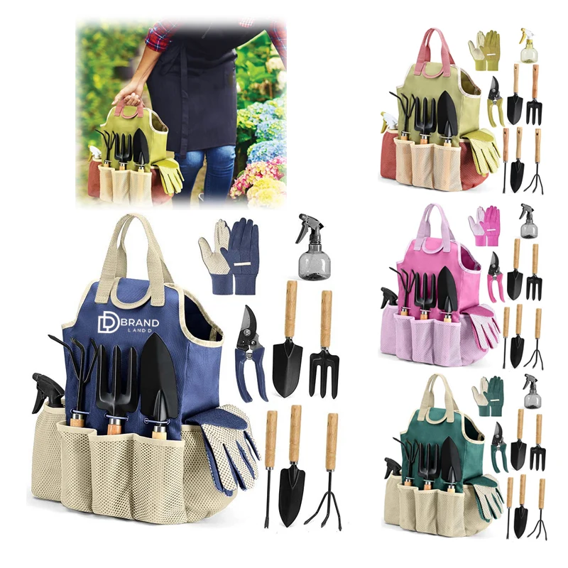 9" 1 Gardening Tool Kit with Tote Bag 1