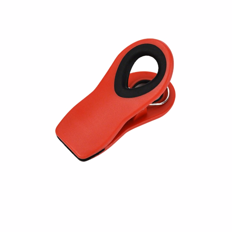 Magnetic Grip Bag Clip Plastic Body Spring Hinge 2.83"