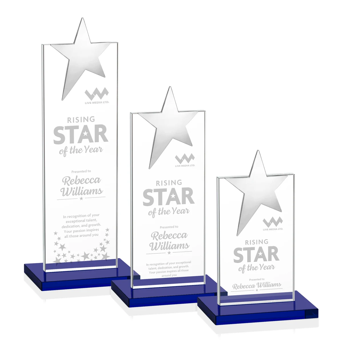 Bryanston Chrome Star Award - Blue 1