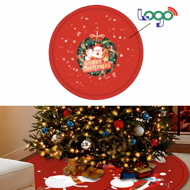 Custom Extra-Large Christmas Tree Silicone Anti-Slip Mat