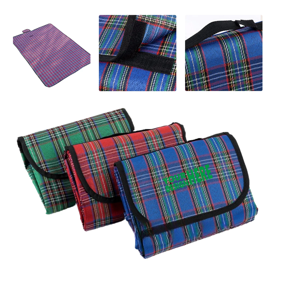 MOQ 50 Foldable Outdoor Camping Blanket Waterproof Picnic Beach Mat 1