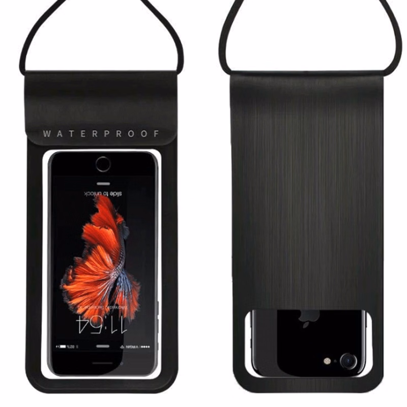 PU Leather & TPU Touchscreen Waterproof Phone Dry Bag