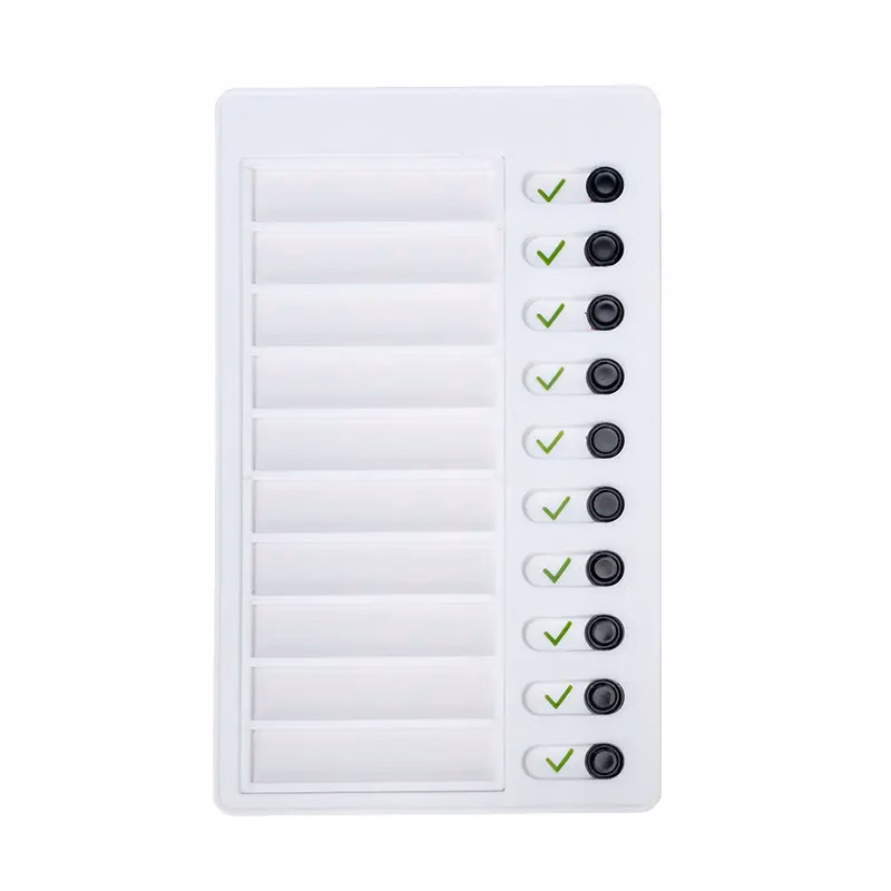 Self-Discipline Punch Card Time Manager Planner