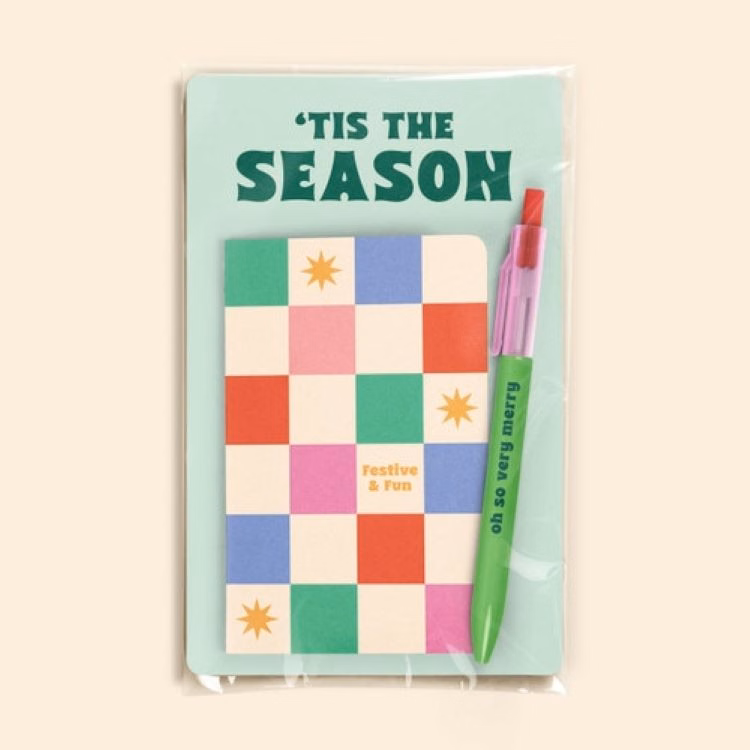 TIS THE SEASON SMALL SEWN JOURNAL + 3-WAY PEN MAILER