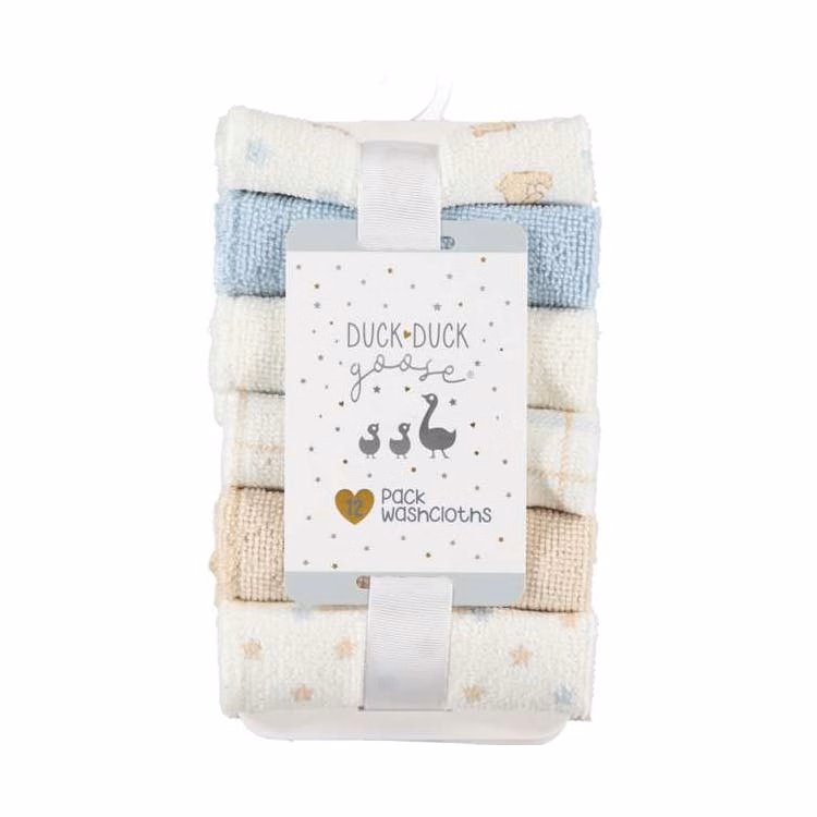 Boys' Washcloth Sets - Blue 14Pk