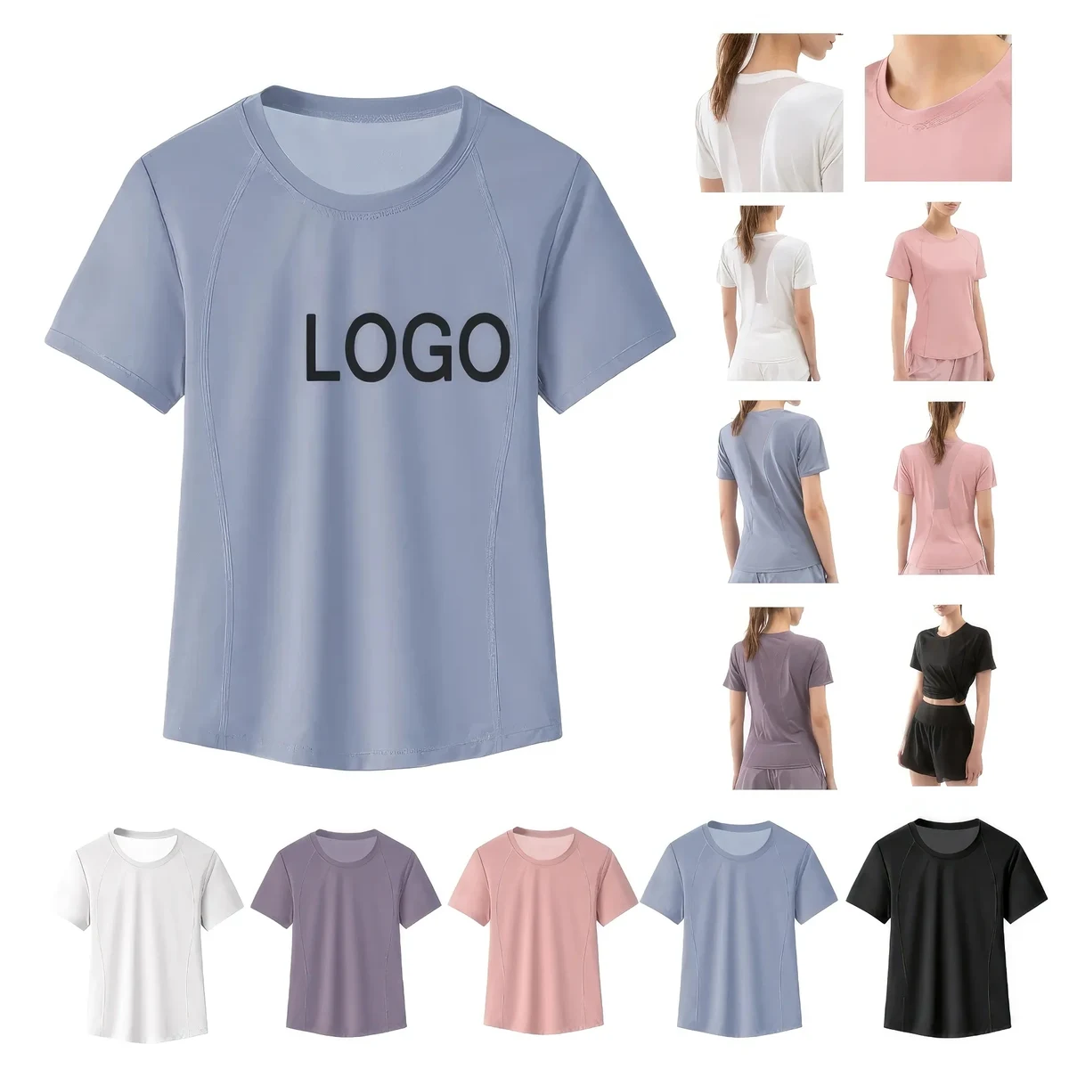 Sport Fitness Workout Quick Dry Yoga Running T-Shirt -Women 1